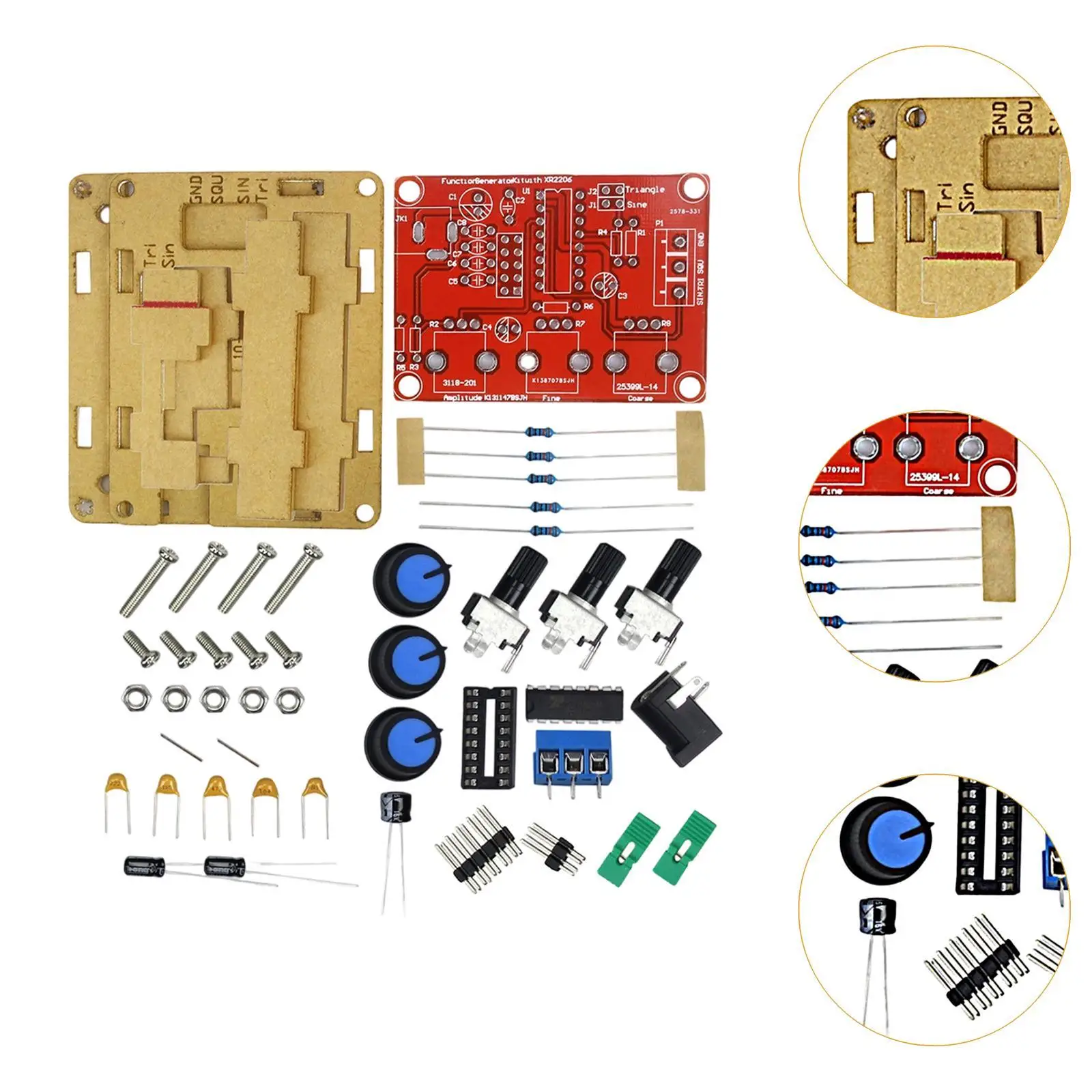 XR2206 Function Signal Generator Sturdy 1 Hz-1 MHz for Hobbyists