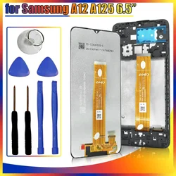 Tested LCD for Samsung Galaxy A12 A125F LCD Display Touch Screen Digitizer Replacement for Samsung A12 A125M A125U LCD Display