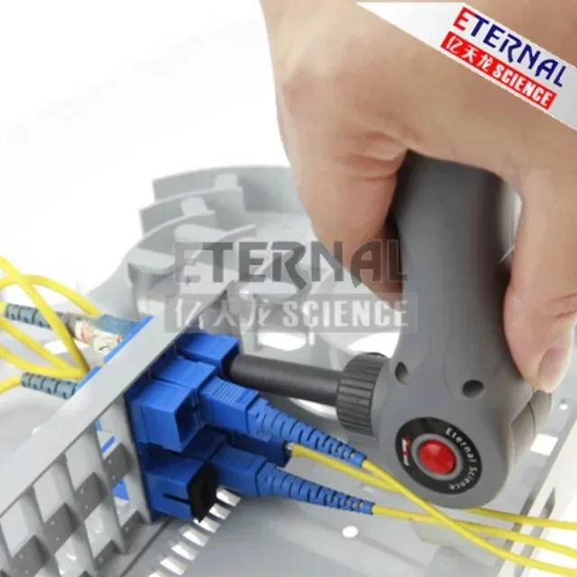 fibre optique cleaning contaminated SC FC LC PC APC sconnectors clean EDV-838 Fiber Optic Cleaner