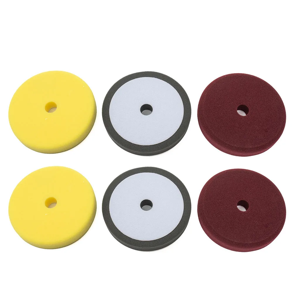 

6-pack 7inch Sanding Disc Polishing Pad Set Sponge Buffing Pads For Car Waxing Sponge Polishing Pad Power Tools Accessories