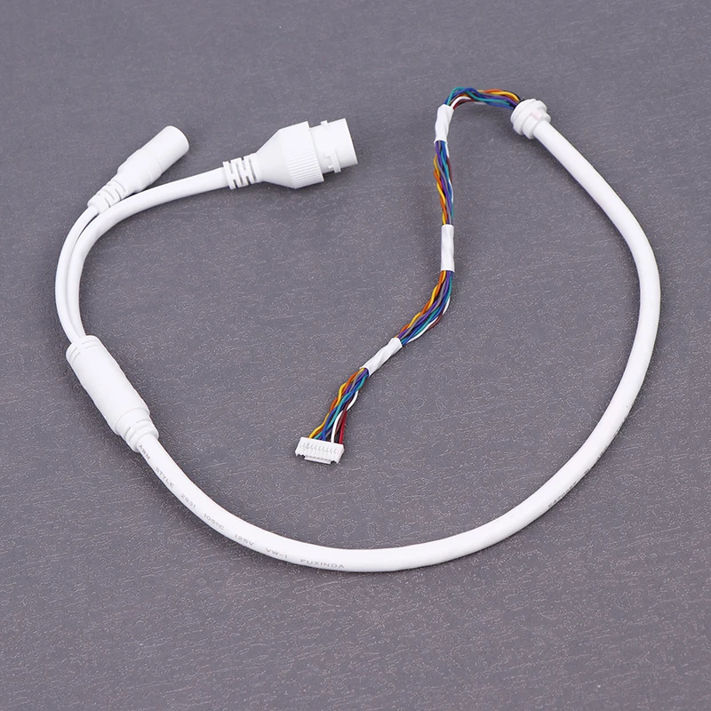 สายเคเบิลอีเธอร์เน็ตสาย LAN PoE 1ชิ้นสายเคเบิลเครือข่าย RJ45 10ขา10แกนสำหรับกล้อง Hikvision