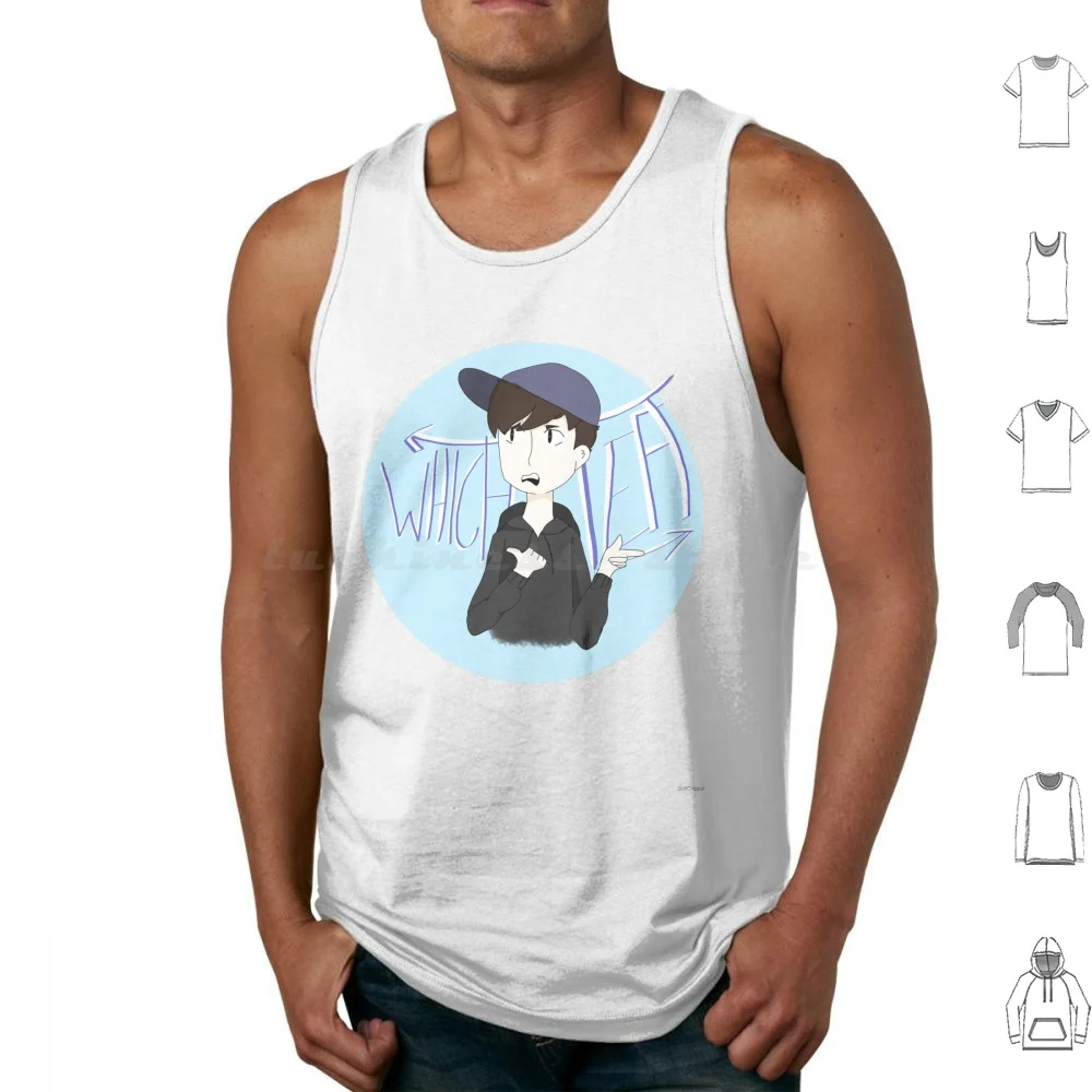 Which Left ? Tank Tops Print Cotton Youtube Youtuber Quackity Quackityhq Reddit Meme Meme Youtuber Youtube Reddit Youtuber