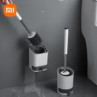 Xiaomi Silicone TPR Toilet Brush With Tweezers Bathroom Accessories Wall Hanging Toilet Brush Bristles for Floor Cleaning Brush