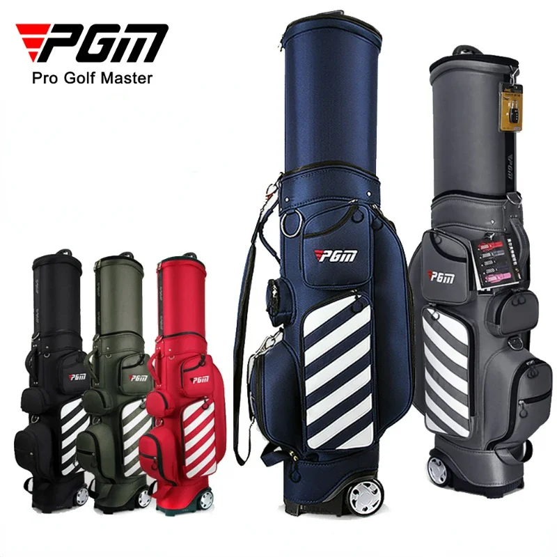 

PGM Wheeled Golf Bag Organizer for Men and Women Aviation Bag, Multi-function Telescopic Bag Rain Cover QB041