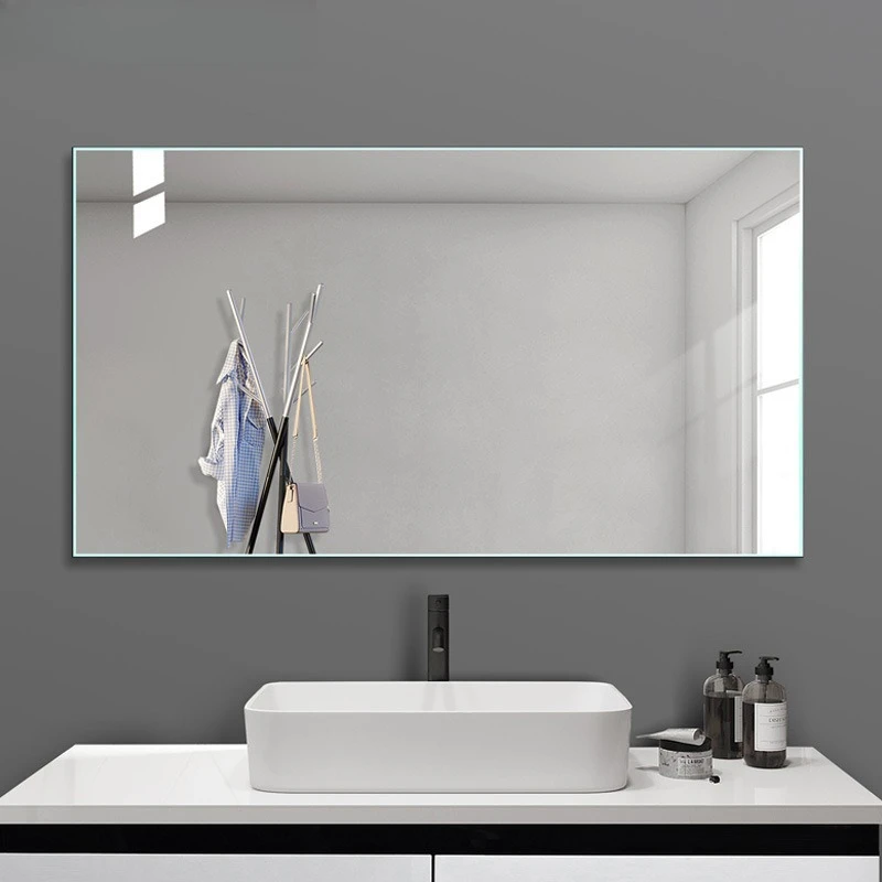 Customized frameless wall-mounted bathroom mirror, bathroom full body mirror, factory home paste lamp mirror, floor mirror