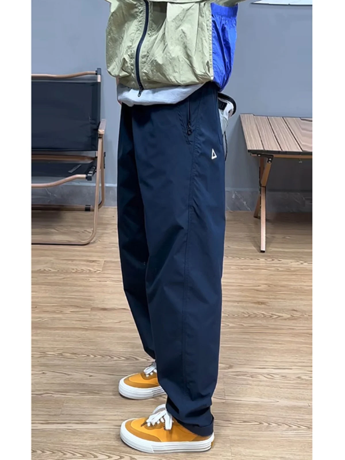 

Outdoor Hiking Trousers Men's Spring Autumn Fce Lined Tee-Proof Soft ell Cargo Pants Slim Straight Casual Trousers