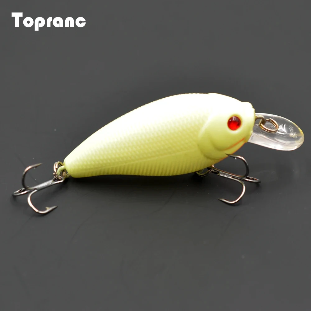 

Topranc 5 шт., комплект приманок для ночной рыбалки, жесткая приманка, искусственные приманки с ночным свечением, VIB Popper Crank Minnow, карандаш с коробкой для приманок