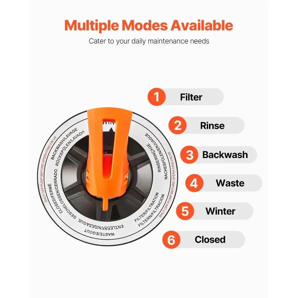 지상 수영장용 12인치 모래 필터 펌프 1/3 HP 2650 GPH