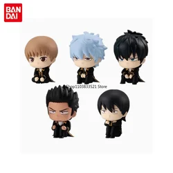 BANDAI Original GINTAMA Gashapon Toys Sakata Gintoki Hijikata Toushirou Okita Sougo Action Figure Capsule Toys Gift Ornaments