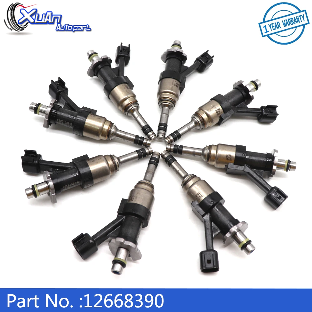 XUAN Fuel Injectors Nozzle 12668390 for Chevrolet Silverado Suburban Tahoe for GMC Sierra Yukon XL 1500 4.3L 5.3L V6 V8 12656932