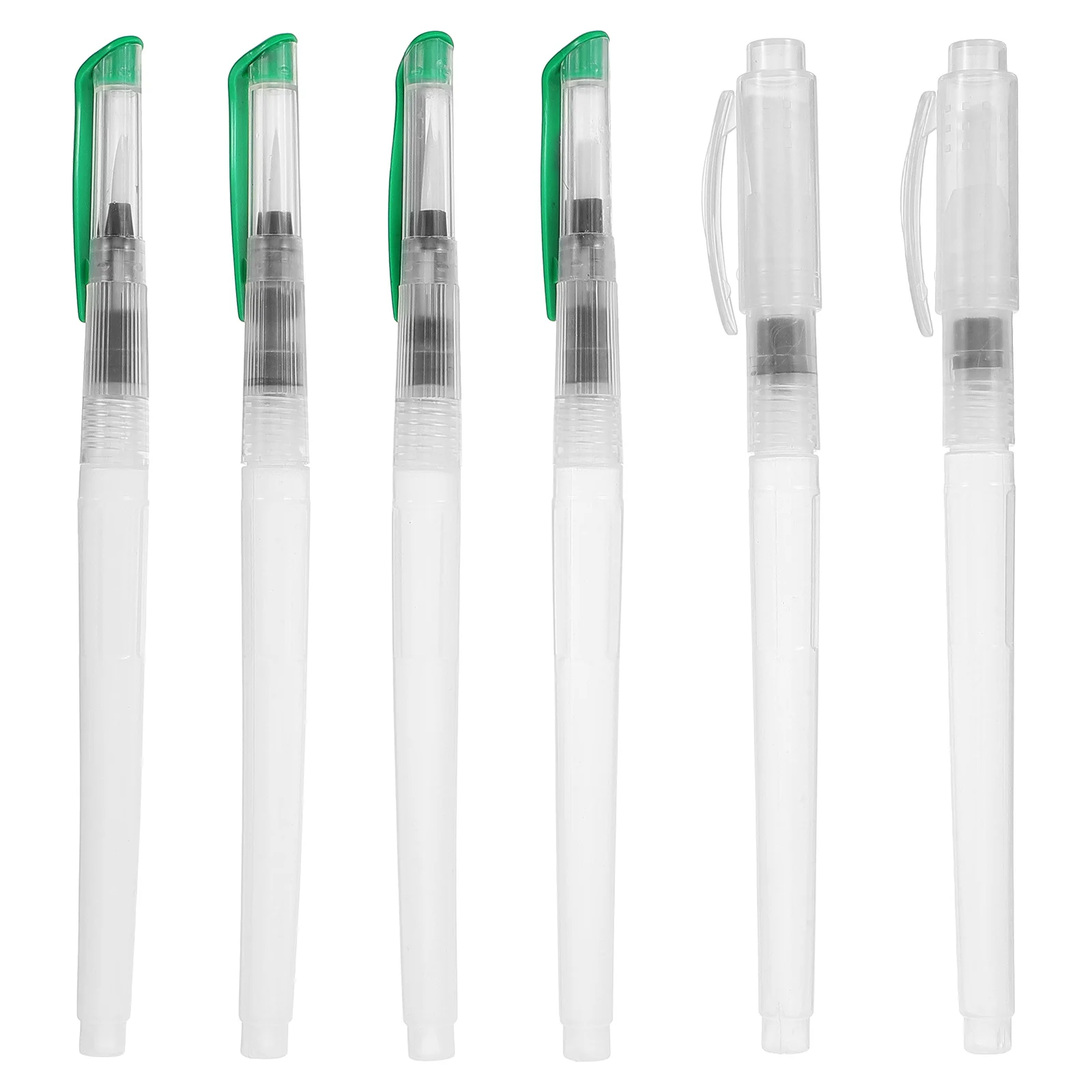 

6Pcs Refillable Water Color Painting Brushes Multifunctional for Gouache Watercolor Propylene Art Projects Compact and Portable