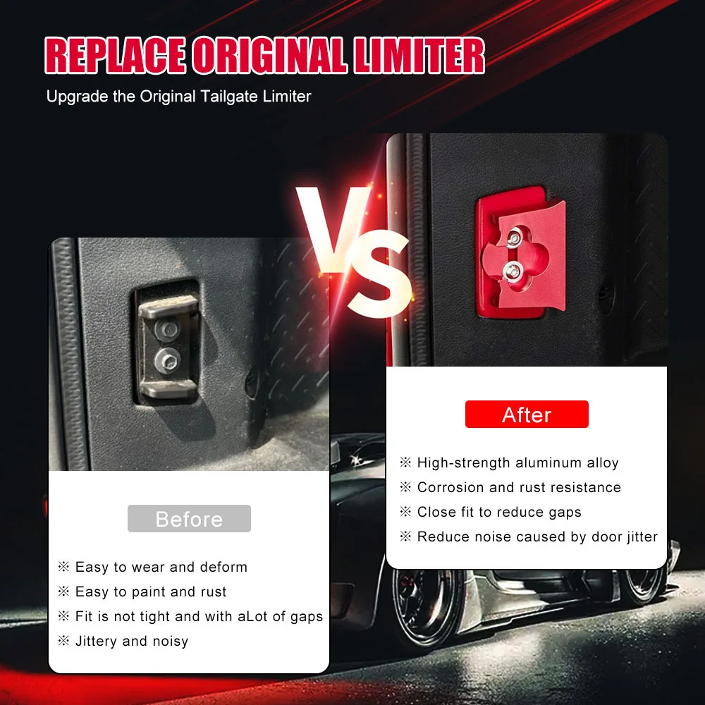 Rear Trunk Door Latch Tail Gate Stopper Limiter for Jeep Wrangler JK JKU 2007-18