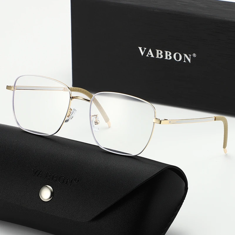 نظارات Vabbon العصرية الجديدة للرجال لحجب الضوء الأزرق، نظارات عادية بسيطة للأعمال للسفر وصيد الأسماك والقيادة، هدية مميزة 9048