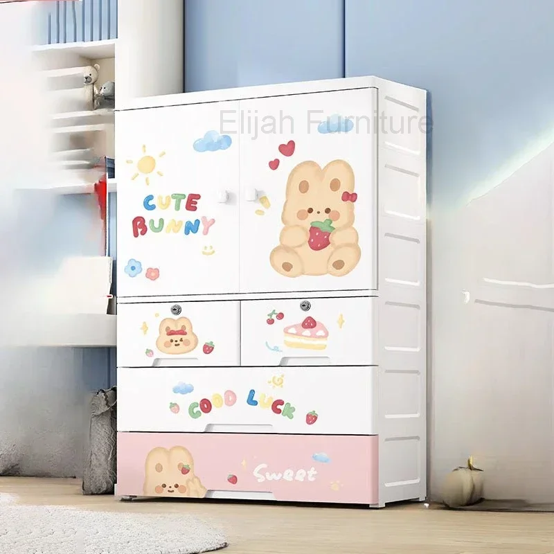 Baby Cabinet Drawers Children Wardrobes Storage Hangers Children Wardrobes Organizers Penderie Enfant Room Furniture MR50CW