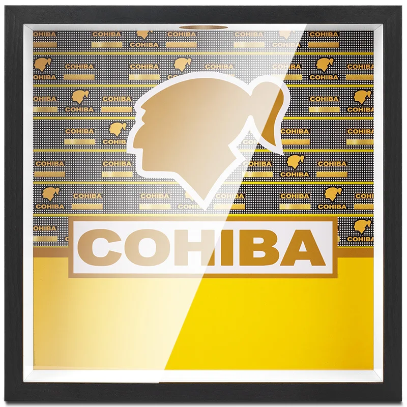 Cuban Cohiba Cigar Label Decoration Equipment Display Box Hanging Picture Cigar Label Storage Box