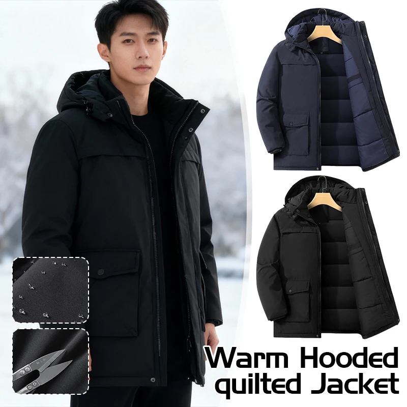 عالية الجودة سميكة القطن الدافئة مقنعين سترة قطن للرجال مقنعين الشتاء بلون السفر التزلج وسادة مبطنة يندبروف #1