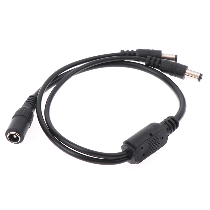 DC 1 Female to 2 Male Power Split Splitter Cable 2.1*5.5mm for CCTV Camera Security DVR Accessories LED Light Strip led controll