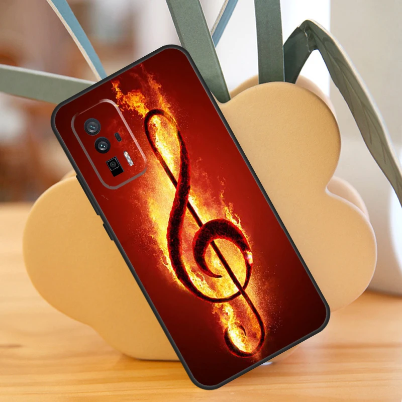 Treble Clef Music Note Case For POCO X3 X6 F6 Pro M6 X5 F3 F5 M5s Xiaomi 13 14 Ultra 12 Lite 11T 12T 13T Pro Cover