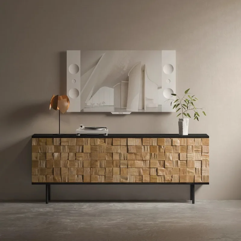 

Vertical Heavy Tv Stand Bedroom Brown Storage Wooden Minimalist Tv Cabinet Nordic Designer Mueble Para Televisor Furniture Home