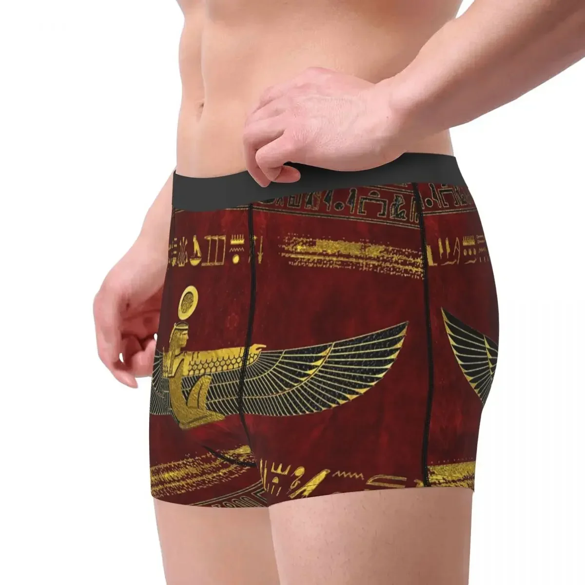 Egyptian God Ornament Men's Underwear Ancient Egypt Boxer Shorts Panties Humor Breathbale Underpants for Homme S-XXL