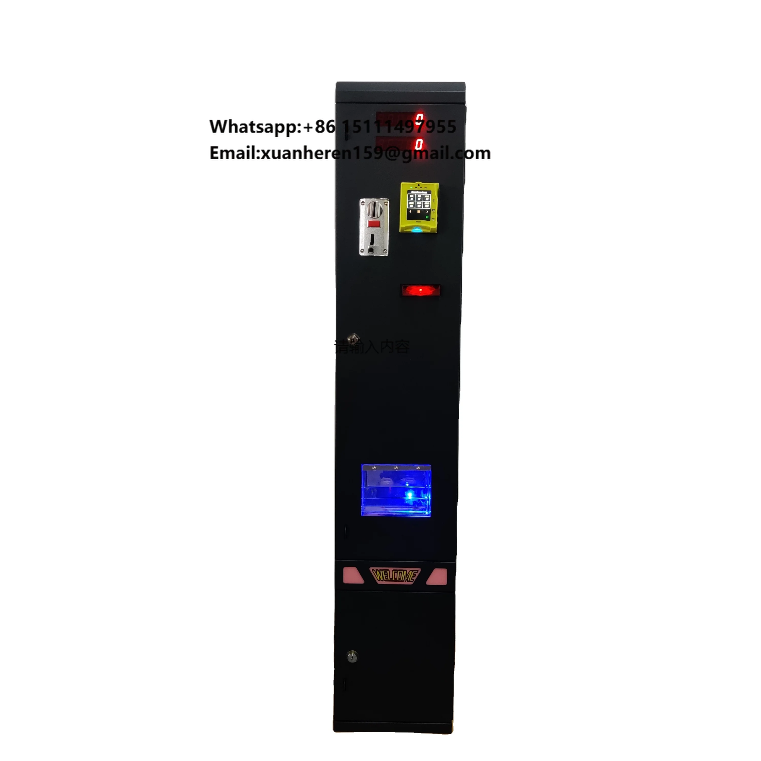 

Large Capacity Bill to Token Changer With Nayax Card Reader Standing Coin Pusher Coin Changer Machine for Claw Machine Airport