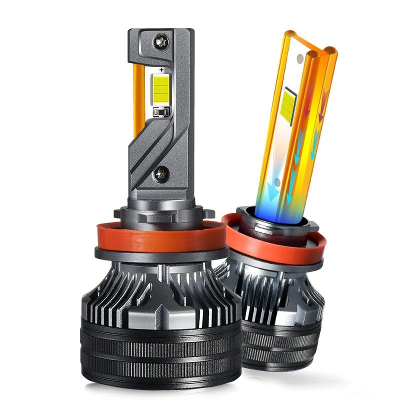 K6C K7C Kupferrohre LED-Scheinwerferlampen Leistungsstark 170 W 170000 LM 6000 K H1 H7 H11 H8 9005 9006 9012 D1S D2S D3S D4S H4 Autolichter