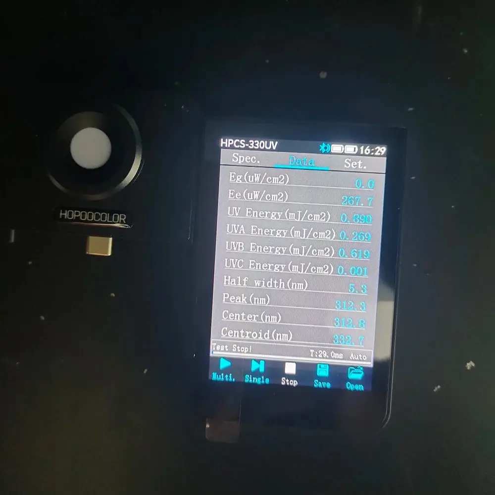 UV Spectrometer HPCS-330UV UV Radiometer UVA UVB UVC Meter 230-450nm Power Meter