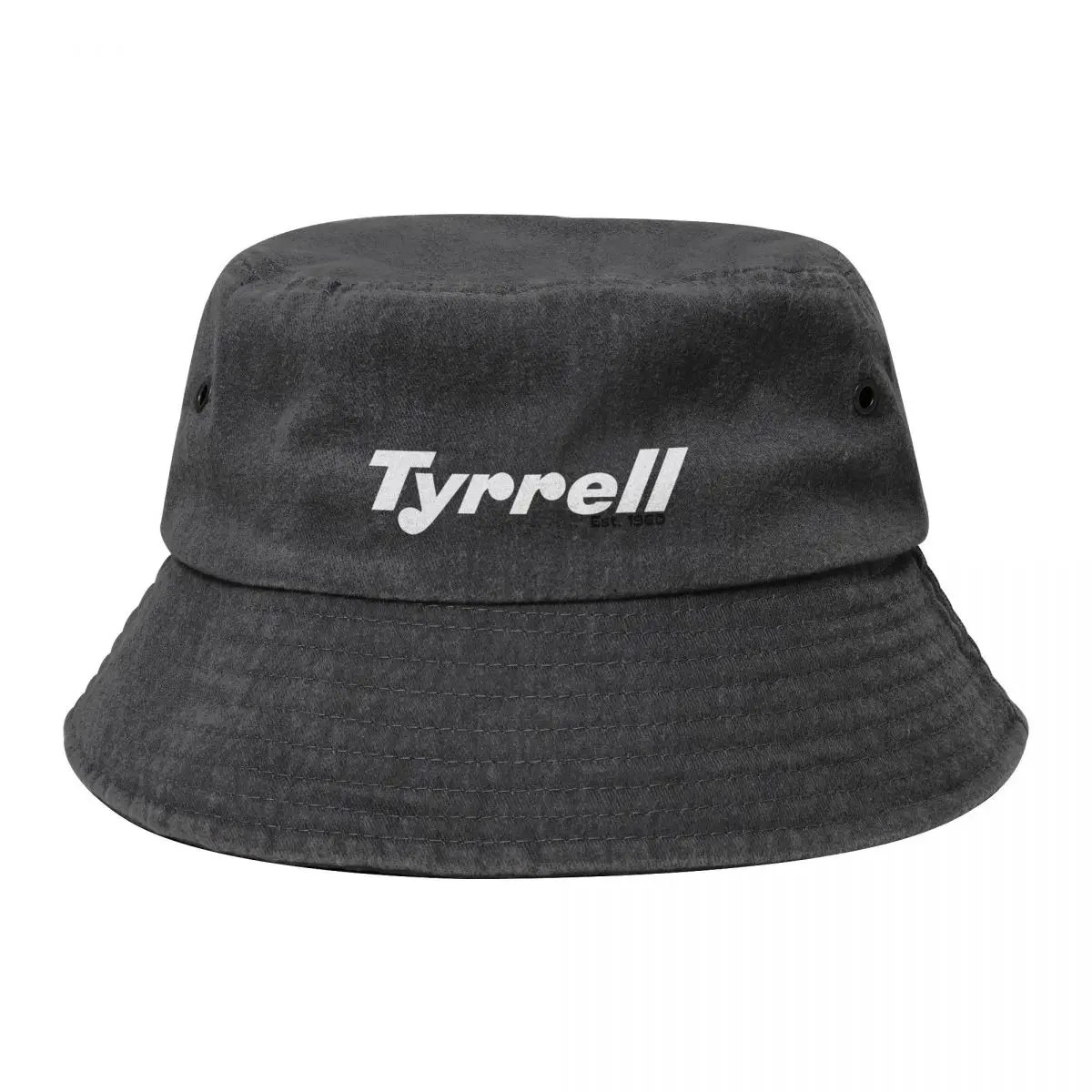 

Tyrrell Racing Retro F1 (white version) Bucket Hat Sun Hat For Children Uv Protection Solar Hat tactical cap Female Men's