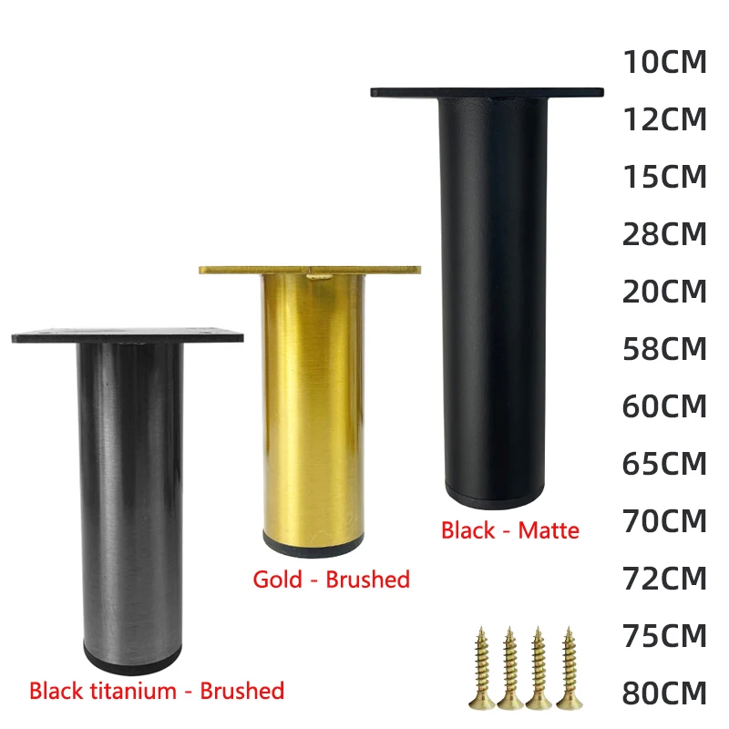 10-80cm Stainless steel material thickening furniture support legs for coffee table/sofa/cabinet legs/bathroom cabinet foots