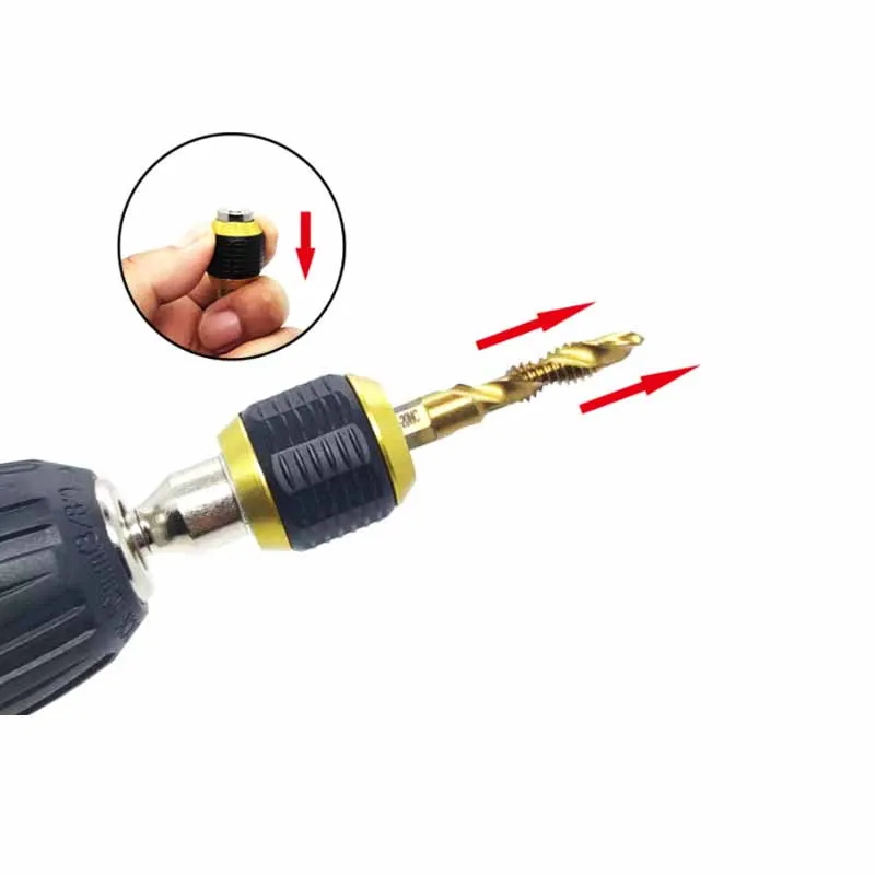 Hexagonal Shank Quick Coupling Quick-Release Transform ADAPTER UNTUK Electric Drill Convertor Power Tool Accessories Self-Lock