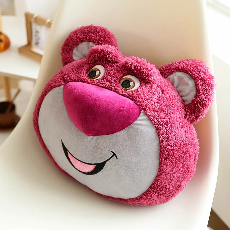 

Sanrio Girlheard Cartoon Series New Lotso Plush Toys Soft Pillow Back Pillow Home Decoration Bedroom Sofa Back Cushion Girl Gift