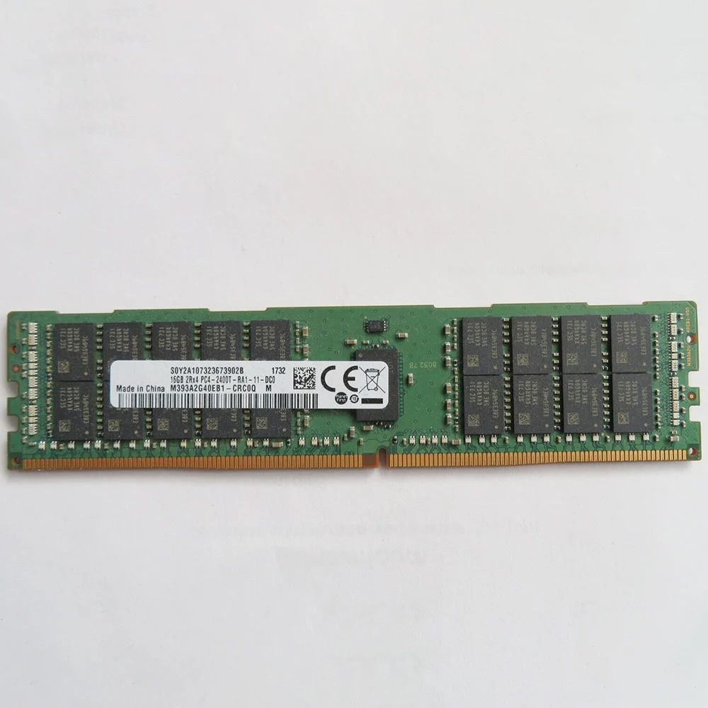 1 pz M393A2G40EB1-CRC0Q RAM 16GB 16G 2 rx4 2400T 2400 DDR4 REG per memoria Server Samsung