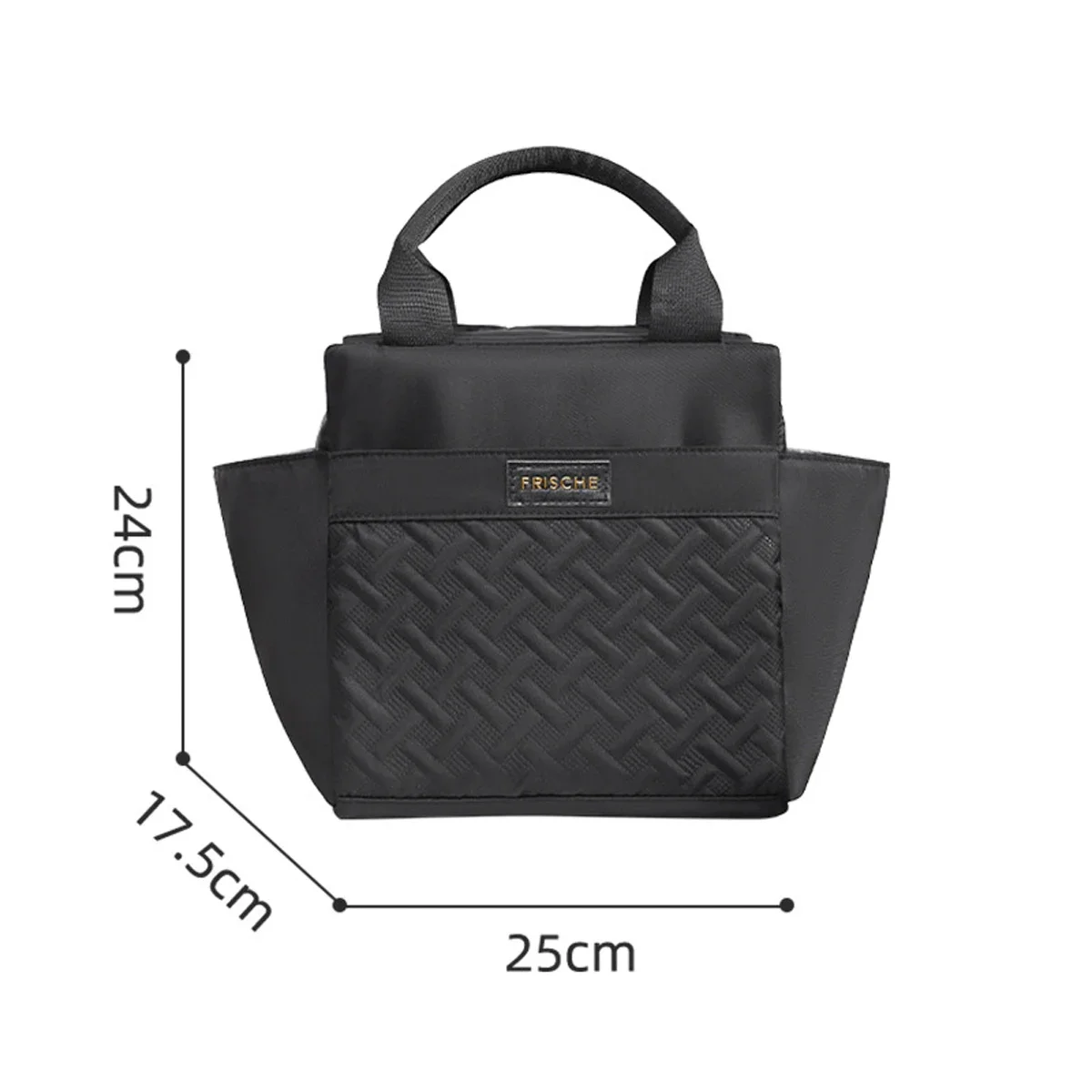 10L Große Kapazität Isolier-Lunch-Tasche für Studenten und Büro, Handgehaltene Aluminiumfolie-Isoliertasche, Frischhalte-Kühltasche – Detail 3