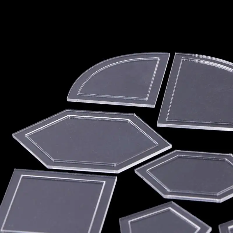 27pcs Modèles courtepointe à main mixtes