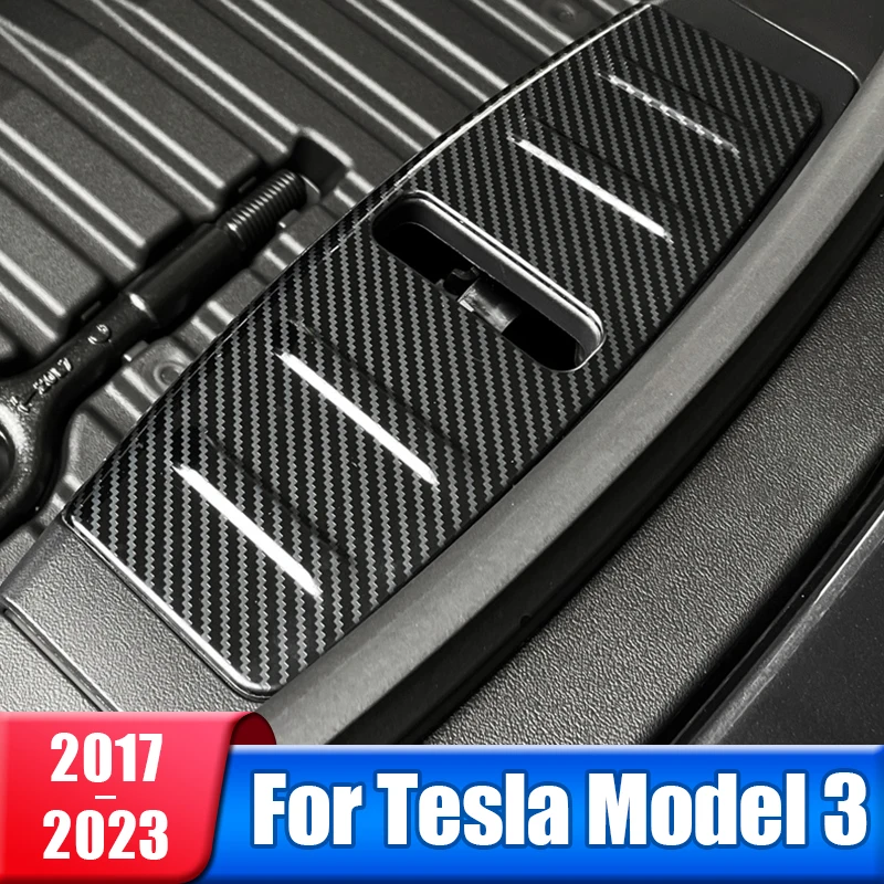 Samochód Przedni bagażnik Skrzynka silnika Zderzak Panel ochronny Patch Płyta ochronna Do Tesla Model 3 2017-2020 2021 2022 2023 Akcesoria
