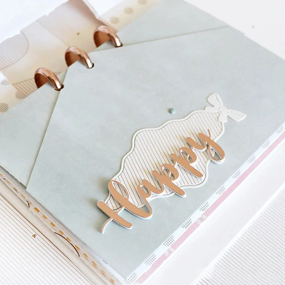 Mmao Craft Metall-Stanzformen, Schneidformen, Schablonen für Schleifen, Randrahmen, Scrapbooking, Papierhandwerk, Messerformen, Stanzschablonen – Detail 4