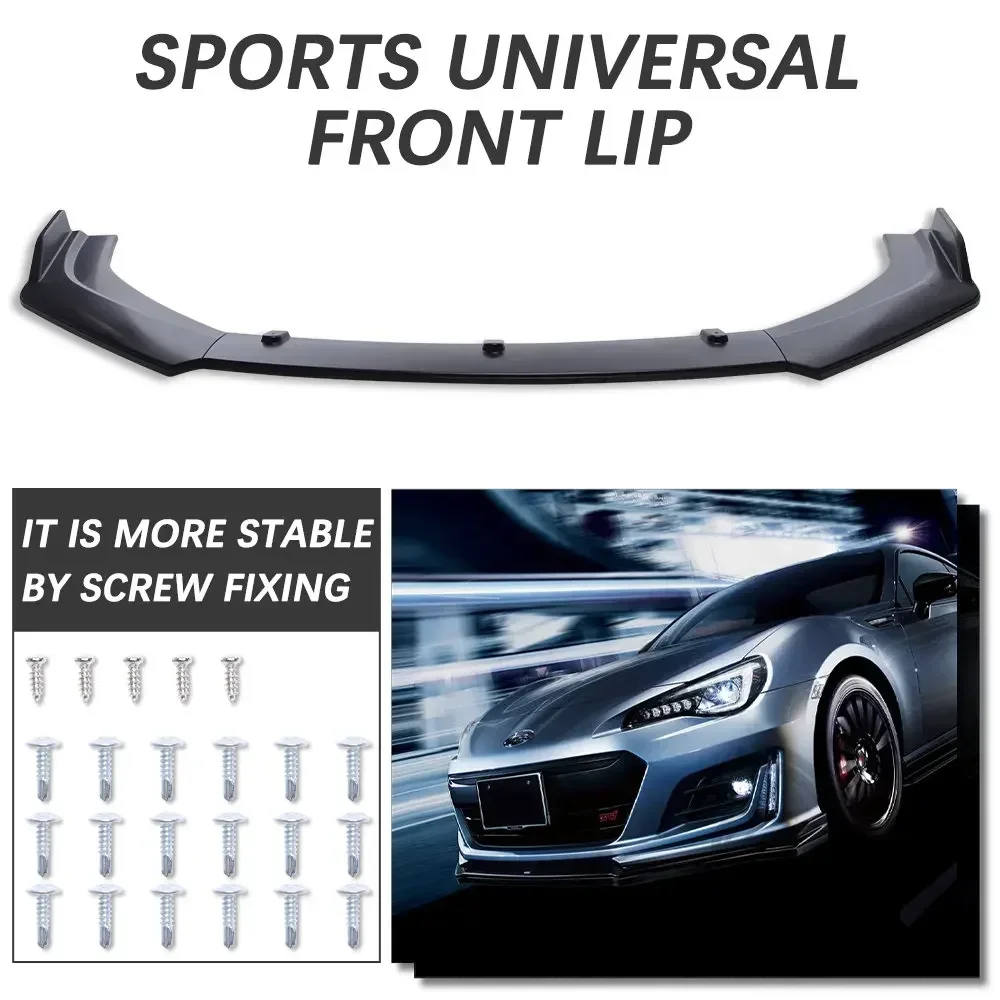 Universal Car Front Bumper Lip Spoiler Protector Bumper Splitter Skirt Body Kit For Bmw F10 F20 F30 E46 E60 E90