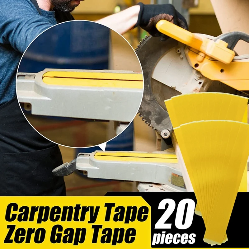 Imagem -05 - Carpintaria Pvc Tiras Adesivas Miter Saw Tape Table Saw Posicionamento Corte de Madeira Espaço Zero 20 Pcs