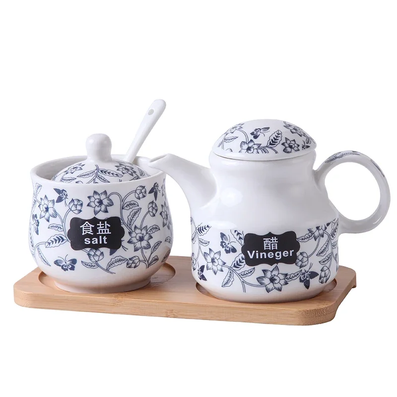 

Японская кухонная приправа, керамический горшок, набор для соевого соуса, подставка для палочек для еды, бытовая соль, сахар, перец, специй
