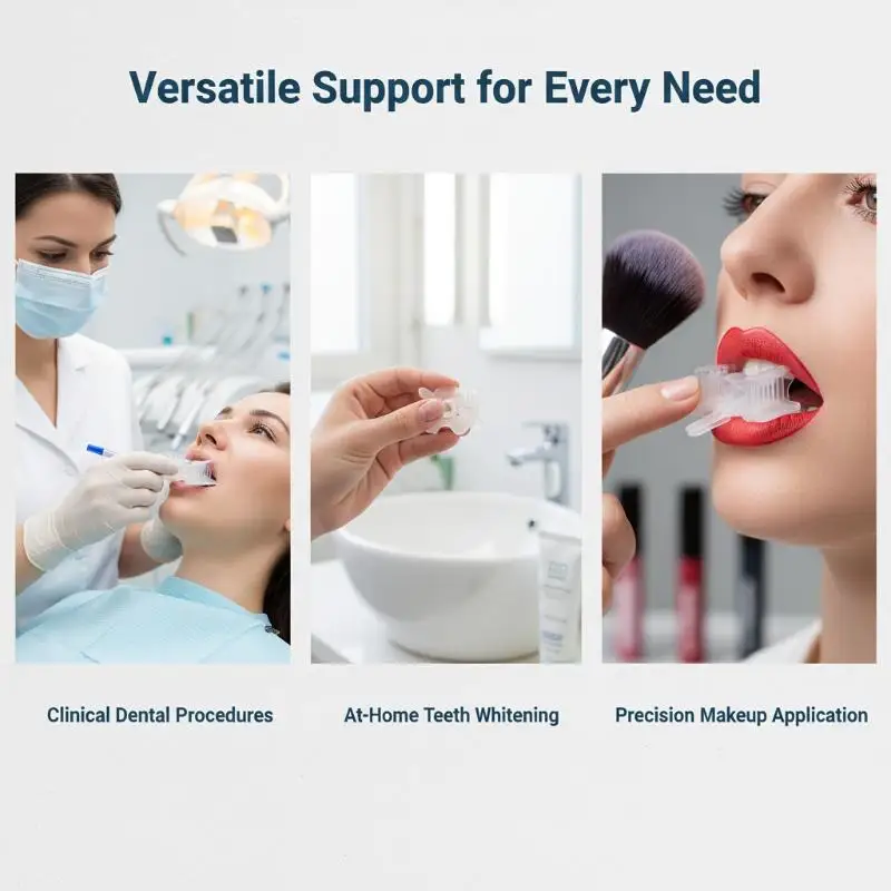 5pcs Dental Silicone Mouth Support Saliva Ejector Suction Tip Occlusal Pad Mouth Opener Retractor Oral Hygiene Material