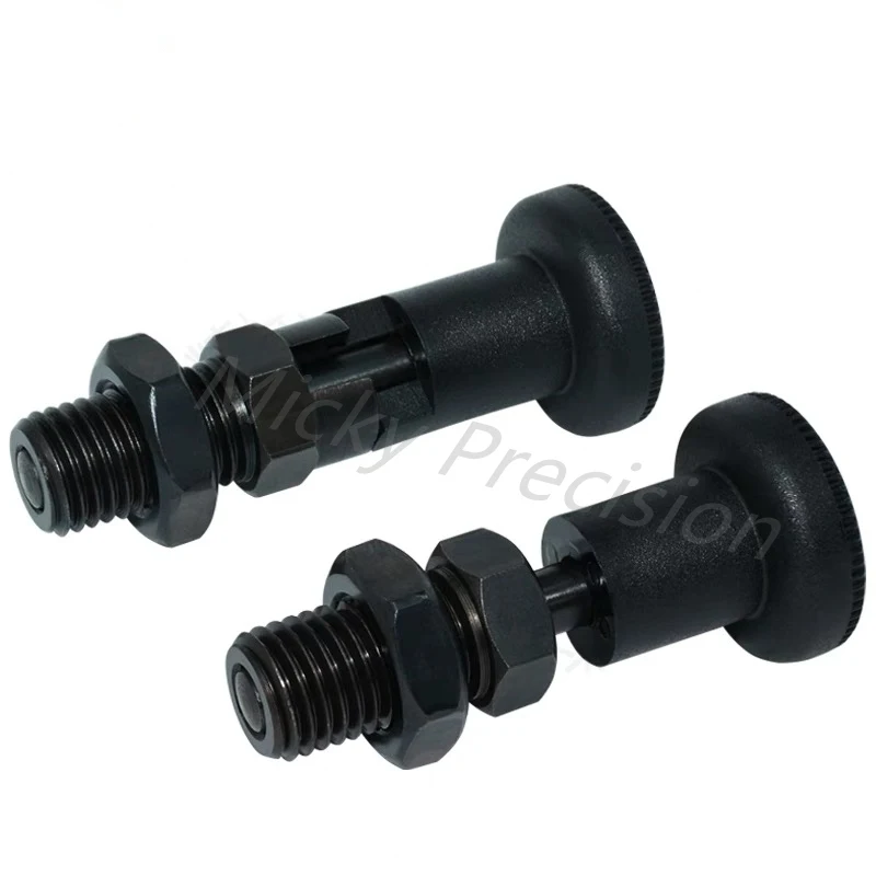 Index Plunger  Stainless steel 304 Pull Ring and Lock Nut Screw Index plungers with Ring and Lock Pin M10 M12 M16 M20