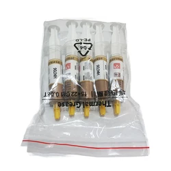 5pcs/lot 30g high quality gold color thermal grease silicone Processor cooling paste thermal paste big tube