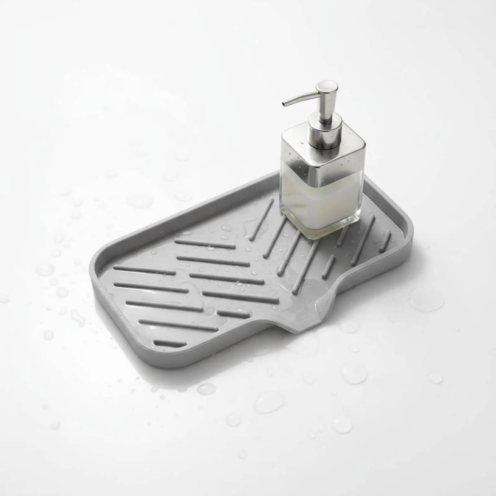 Household Storage Silicone Kitchen Drainage Pad Self Draining Sink Faucet Mat Splash Guard for Clean Countertop