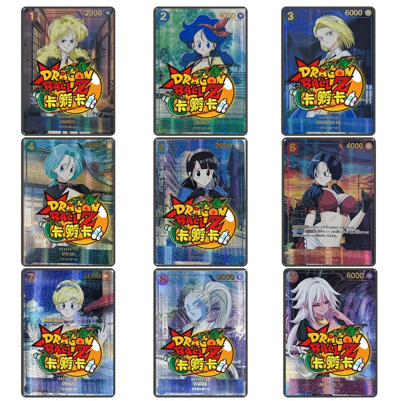 Anime Dragon Ball Diy Homemade Card cartoon character Bulma Torankusu Chichi Collectible card toy Christmas birthday gift