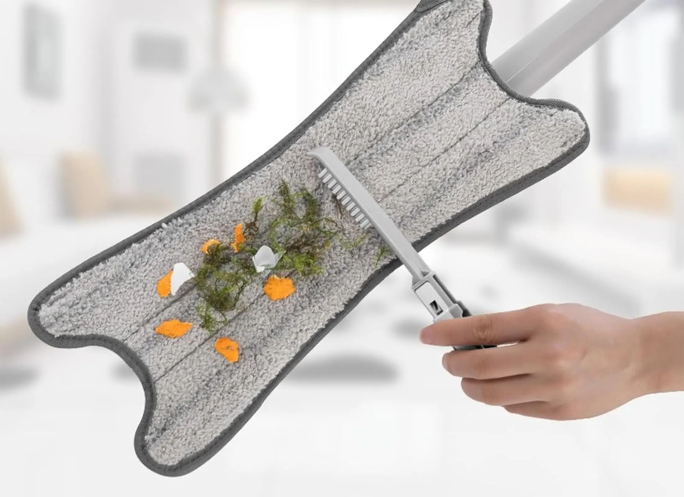 UNTIOR Microfiber X Shape Mop for Floor Cleaning Dust Mop with Self Wringing Perfect Cleaner for Hardwood Wet Reusable Dust Mops