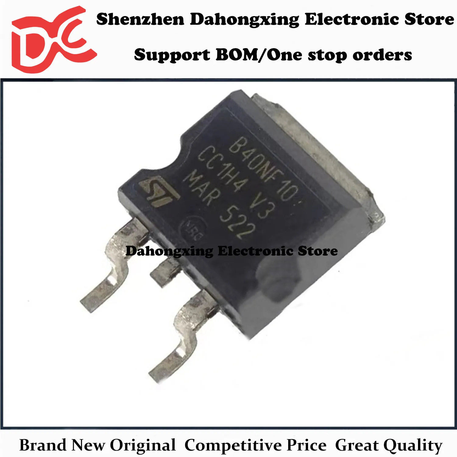 

New Original 10Pcs STB40NF10L B40NF10 TO-263 40A 100V MOSFET Field Effect Transistor Electronic Components Great Quality