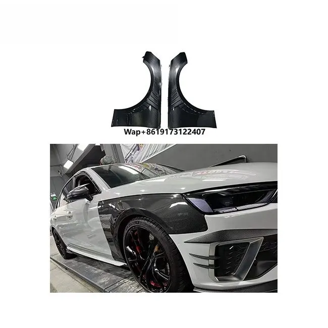 

TAKD 3K Twill Carbon Weave Universal Rear Spoilers Dry Carbon Fiber Material Wheel Fenders for A4 S4 PA B9.5 B9.5
