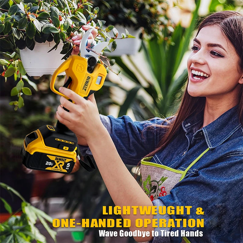 

Dewalt 18V Brushless Cordless Pruning Shears:The Ideal Tool for Effortless and Precise Fruit Tree&Branch Trimming in Your Garden