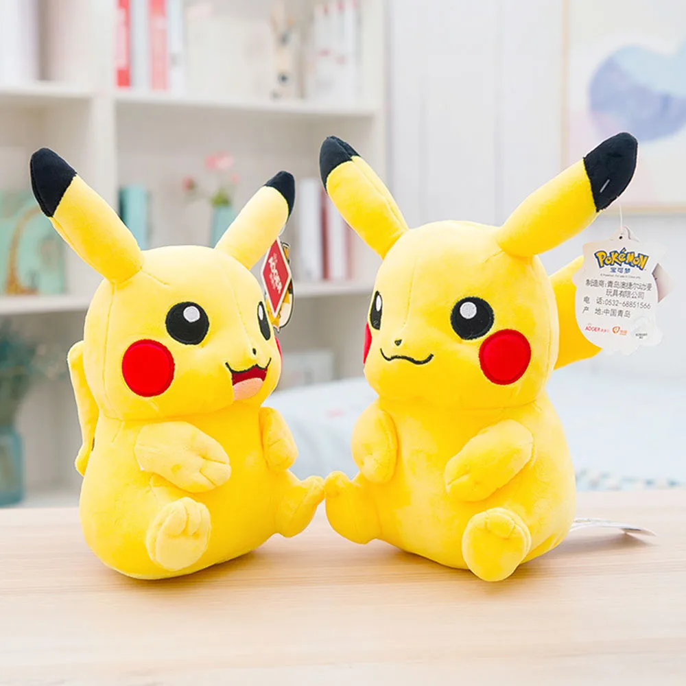 Pokemon Plush Dolls Pikachu Anime Figures Eevee Charmander Squirtle Charizard Bulbasaur Stuffed Plush Toys Decoration Kids Gift