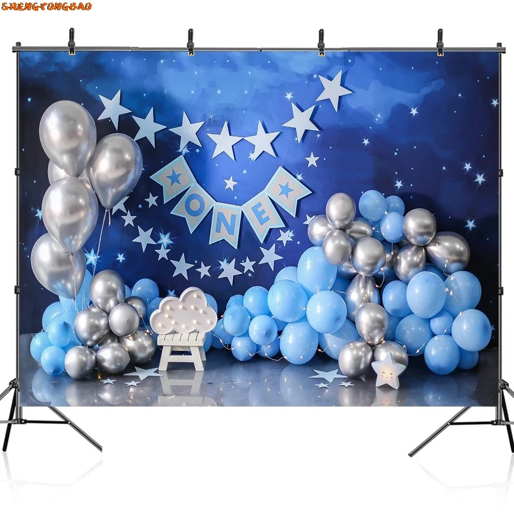 Bebê recém-nascido primeiro aniversário fotografia cenários bolo quebra cor balão crianças photo studio photocalls fundo adereços